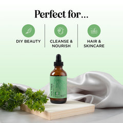 Tea tree oil for foot care and nail cleansing