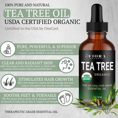 Packaging box for Fiora Naturals Tea Tree Oil