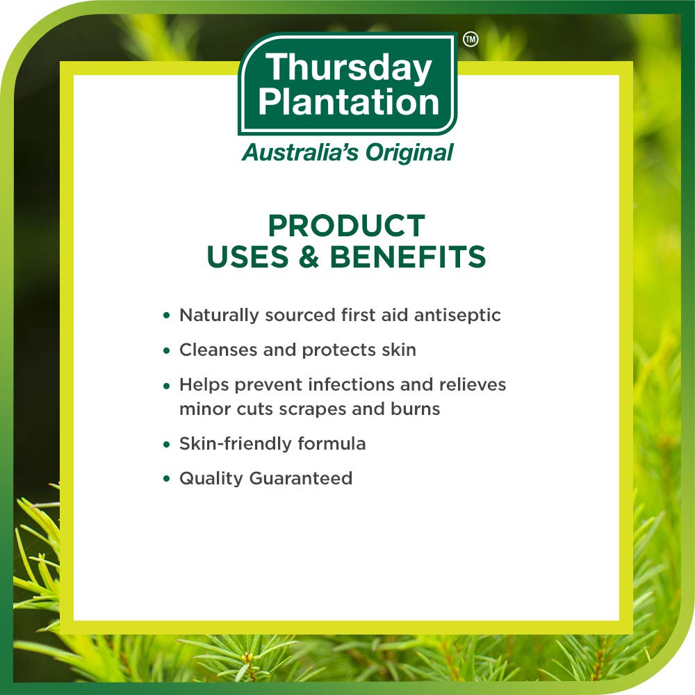 Illustration emphasizing purity of Australian tea tree oil