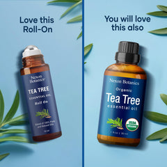 Non-greasy formula with tea tree and grapeseed oils