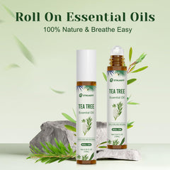 Tea Tree Oil Roll On being applied to skin
