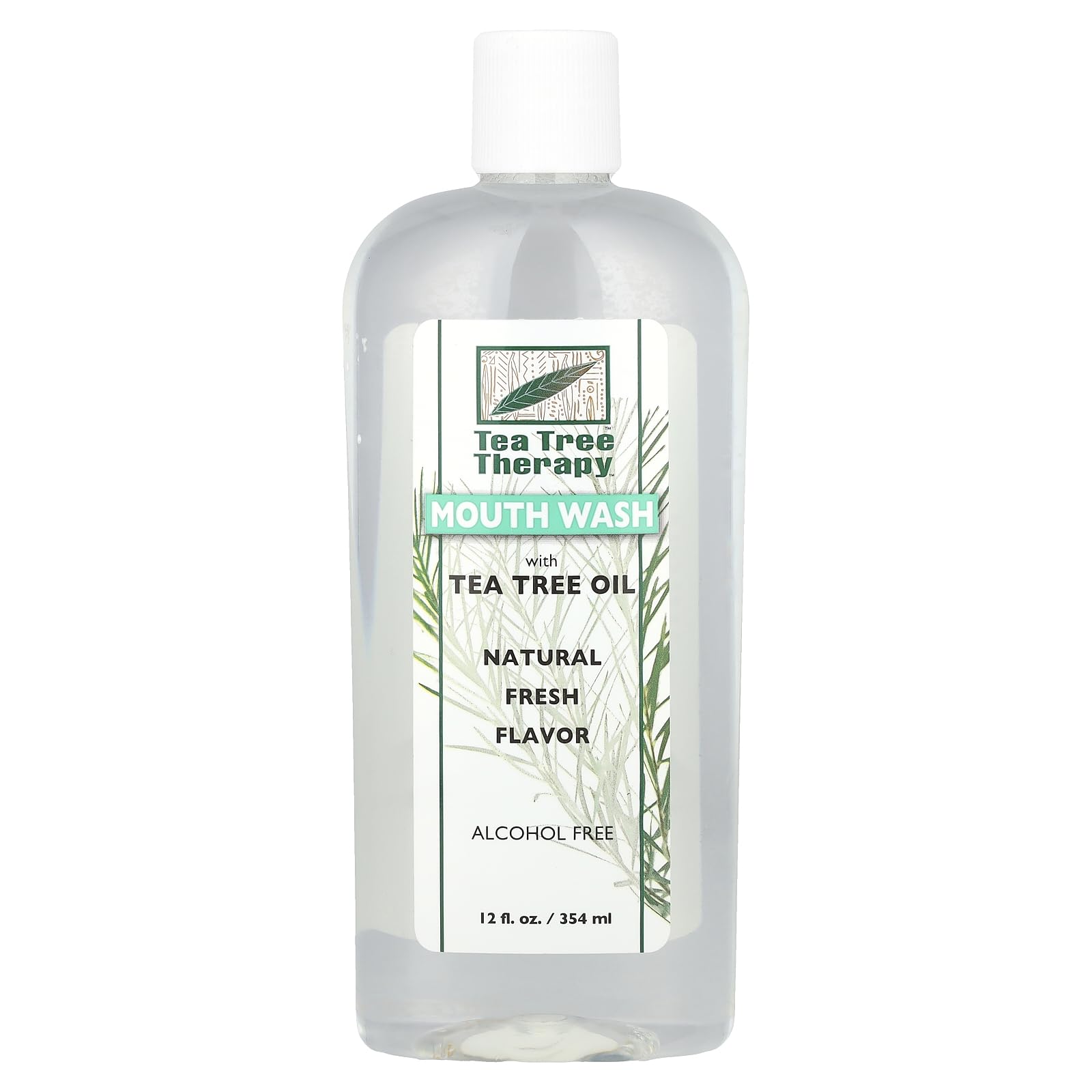 Tea Tree Therapy Mouthwash Alcohol Free 12 oz bottle - 3 pack front