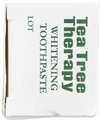 Close-up texture of Tea Tree Therapy Natural Whitening Toothpaste