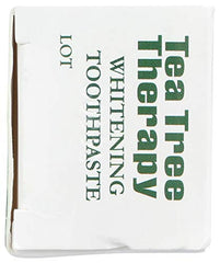 Close-up texture of Tea Tree Therapy Natural Whitening Toothpaste
