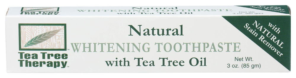 Tea Tree Therapy Natural Whitening Toothpaste 3 oz front view