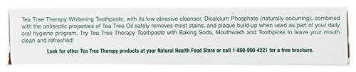 Tea Tree Therapy toothpaste 3 oz label detail