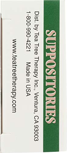 Tea Tree Therapy white vaginal suppositories look clean and neutral for sensitive use.
