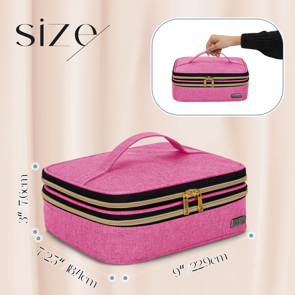 Teamoy travel case offers removable padded dividers for adjustable storage.