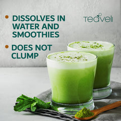 Front packaging of Teaveli Barley Grass Juice Powder