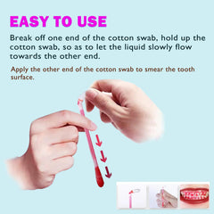 Illustration of red plaque visualization on teeth