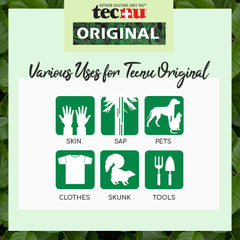 Tecnu Original gear cleanup with water rinse for removing oils on tools