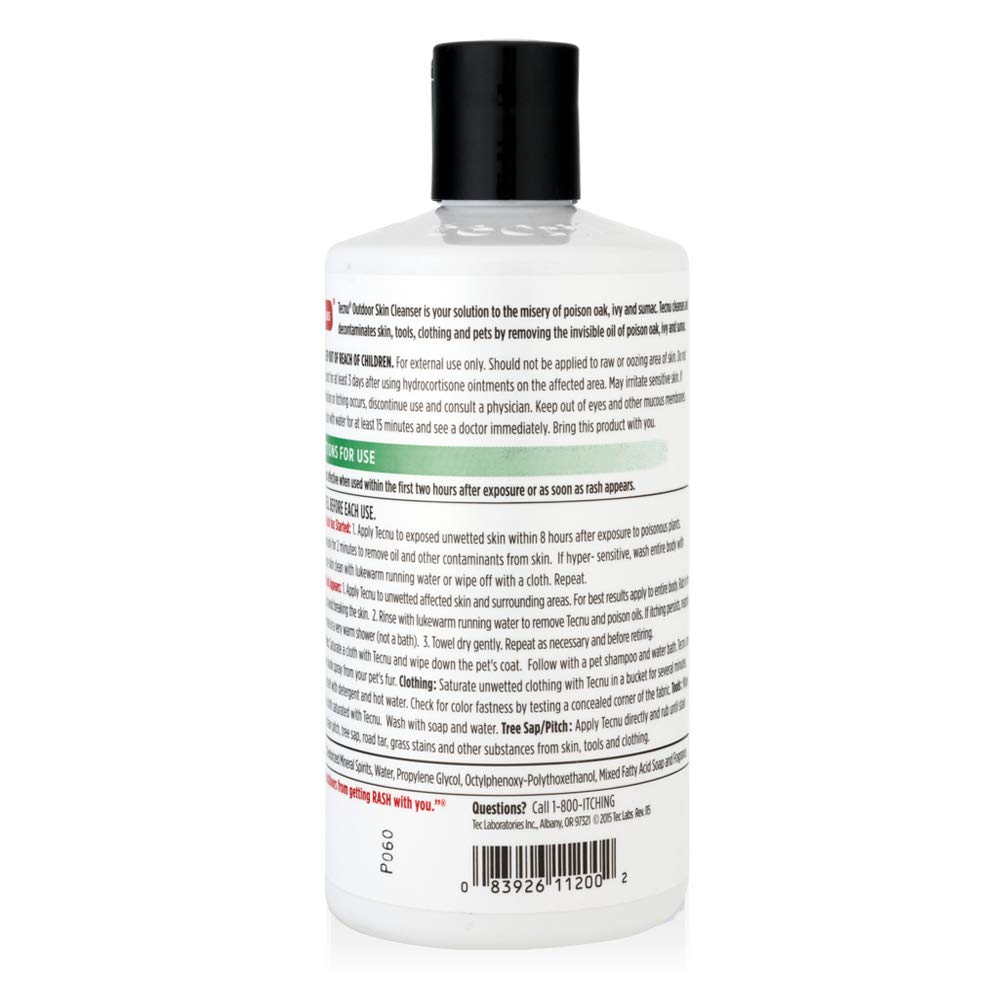 Tecnu Original hand application demonstrating first-step skin cleansing to remove urushiol