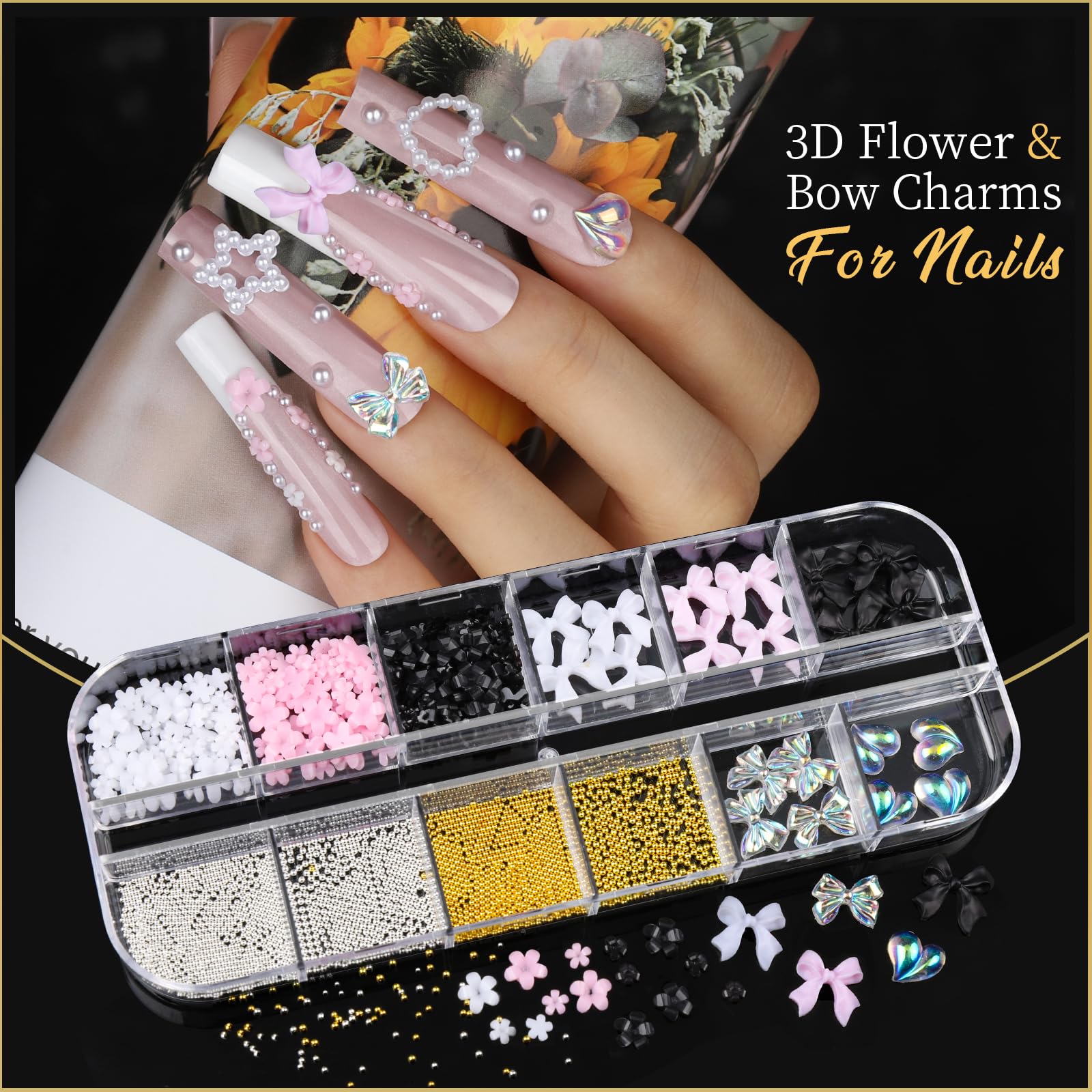 Teenitor fruit and sea charms suit spring and summer nails