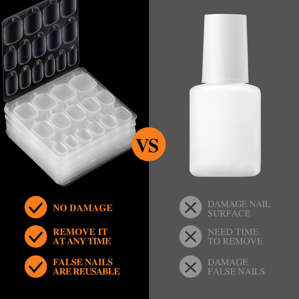 Teenitor nail tabs numbered sizes for easy size selection