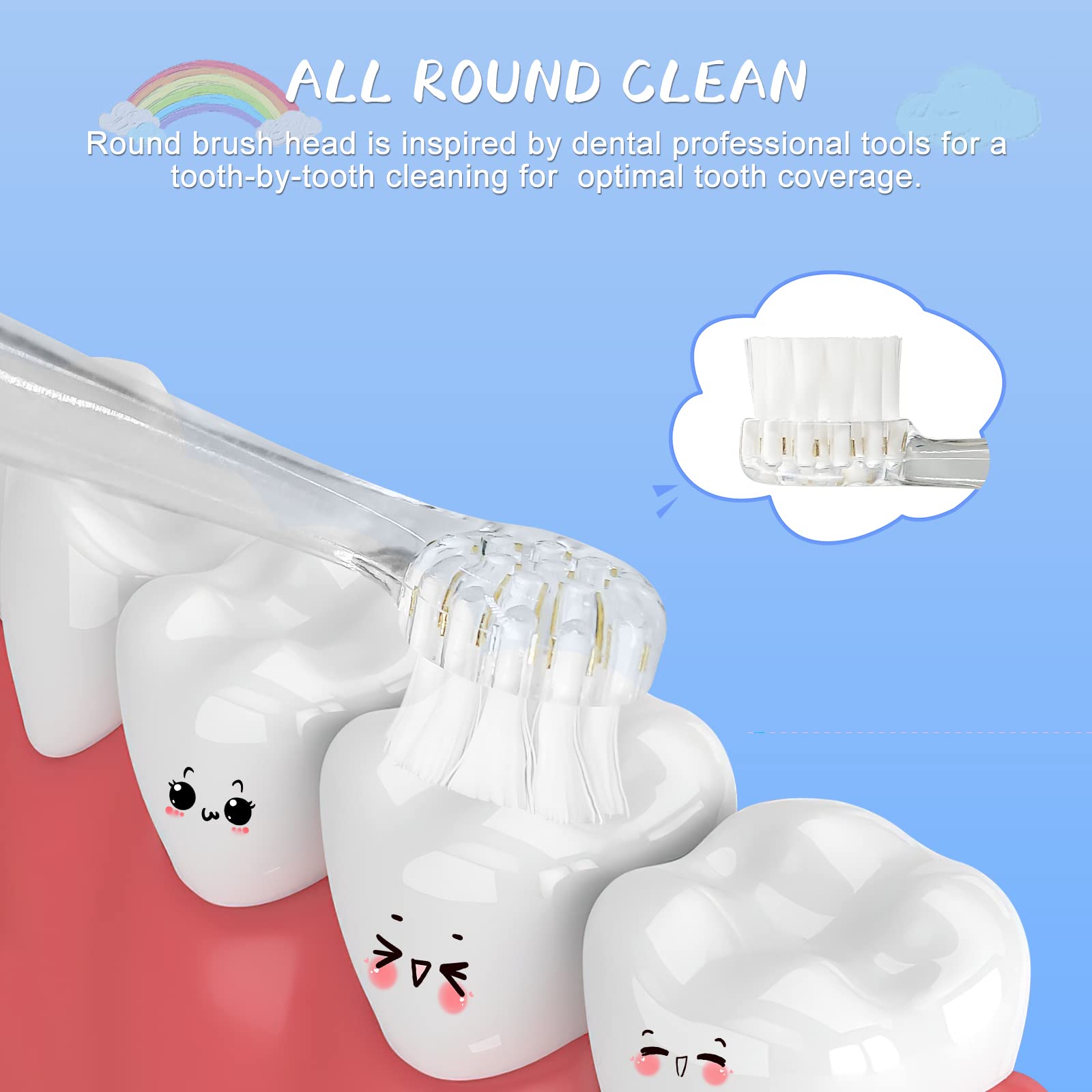 Compatibility chart for SEAGO, Brush-Baby, and Dada-Tech toothbrush heads
