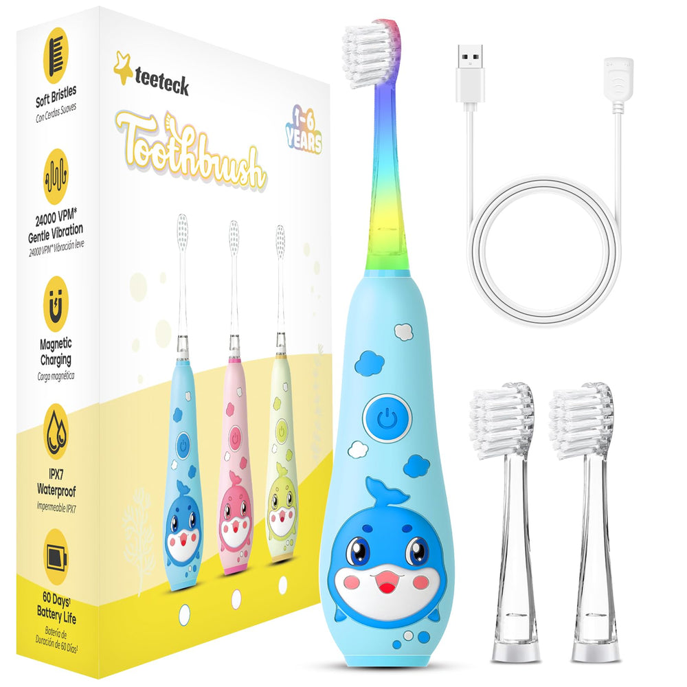 Teeteck Kids Electric Toothbrush Blue – front view