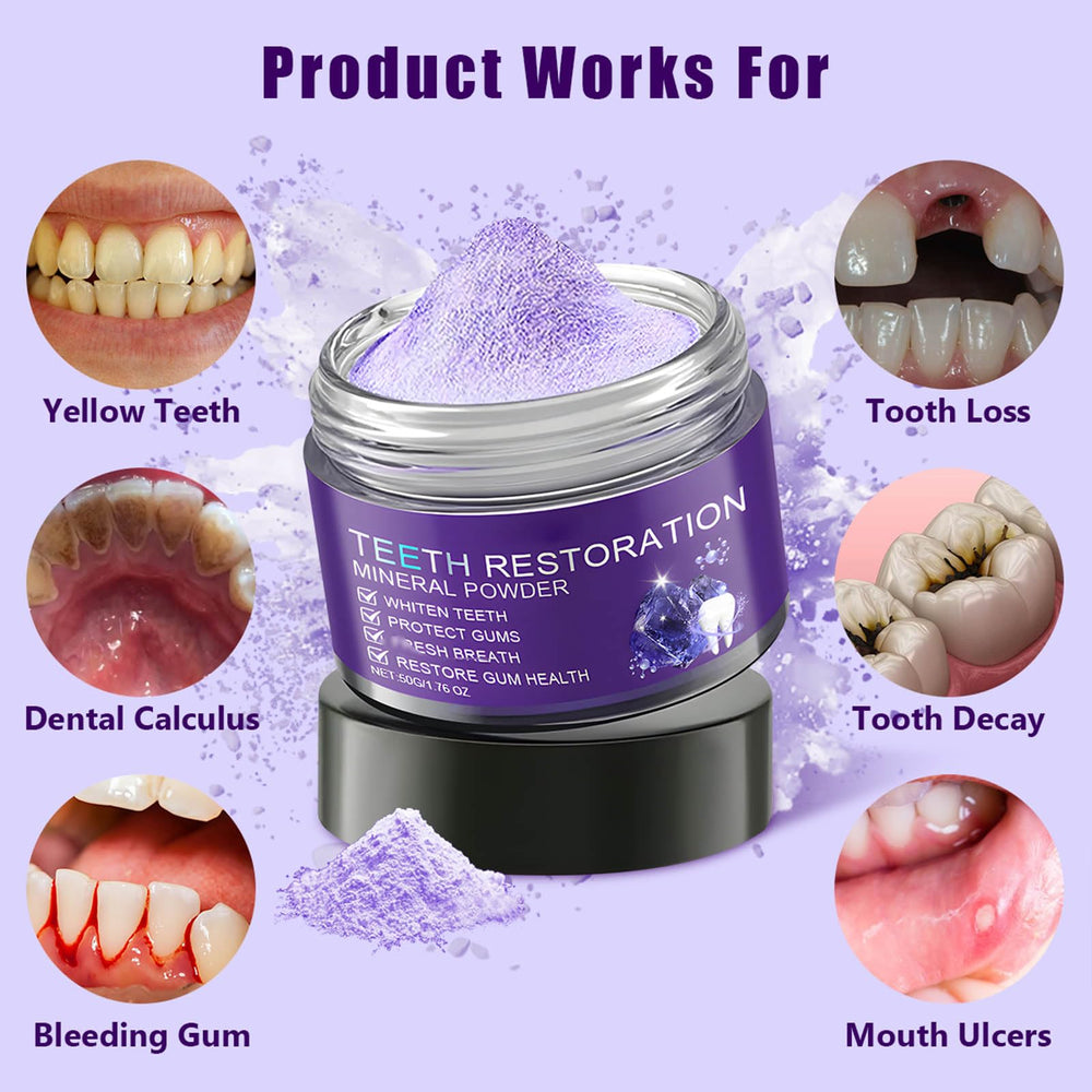 Daily use with wet toothbrush and powder