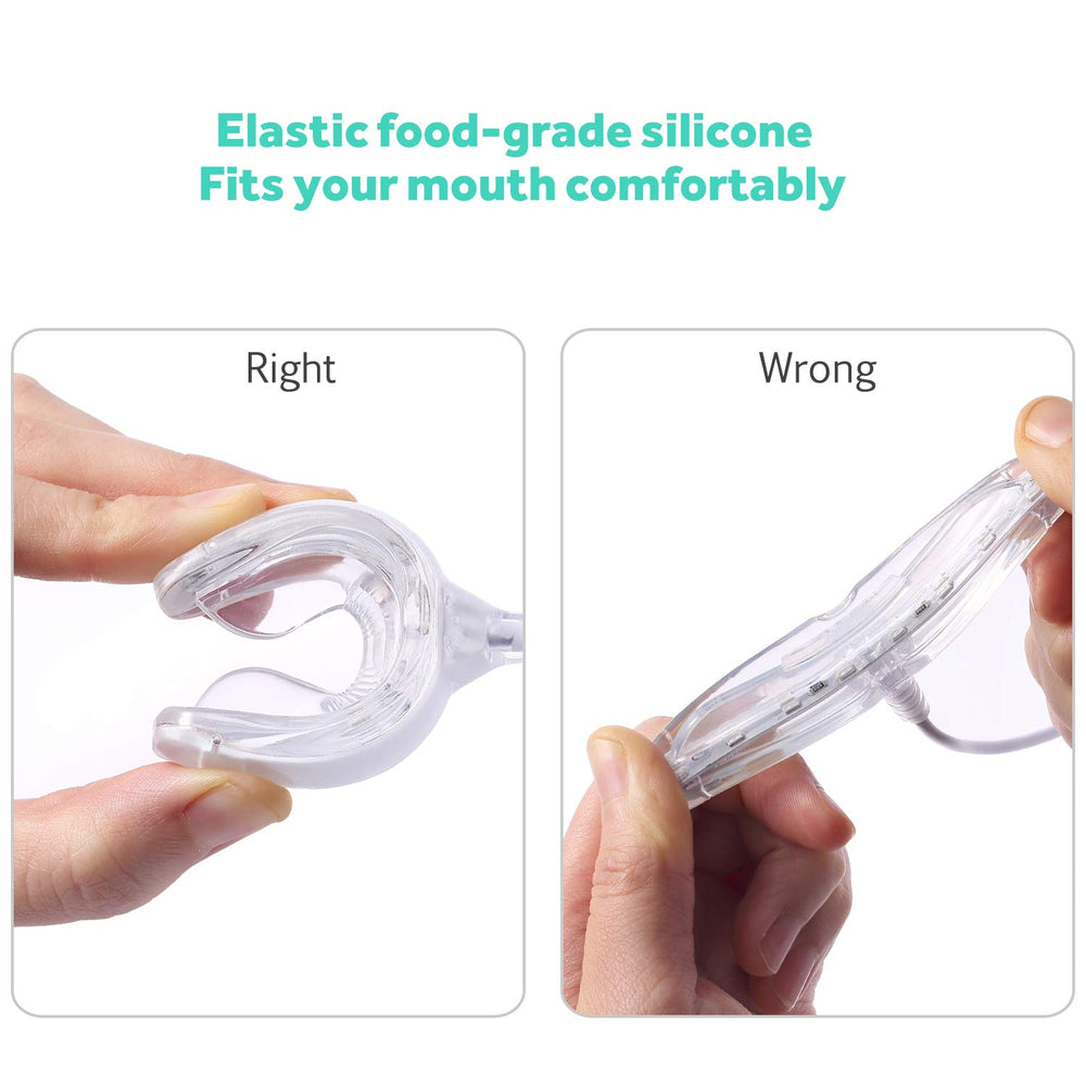 Portable whitening light with storage case