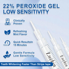 Open box with 10 whitening gel refill tubes