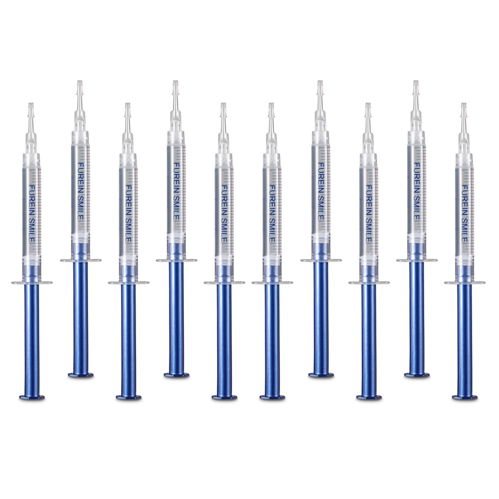 Box of teeth whitening gel refills 10-pack