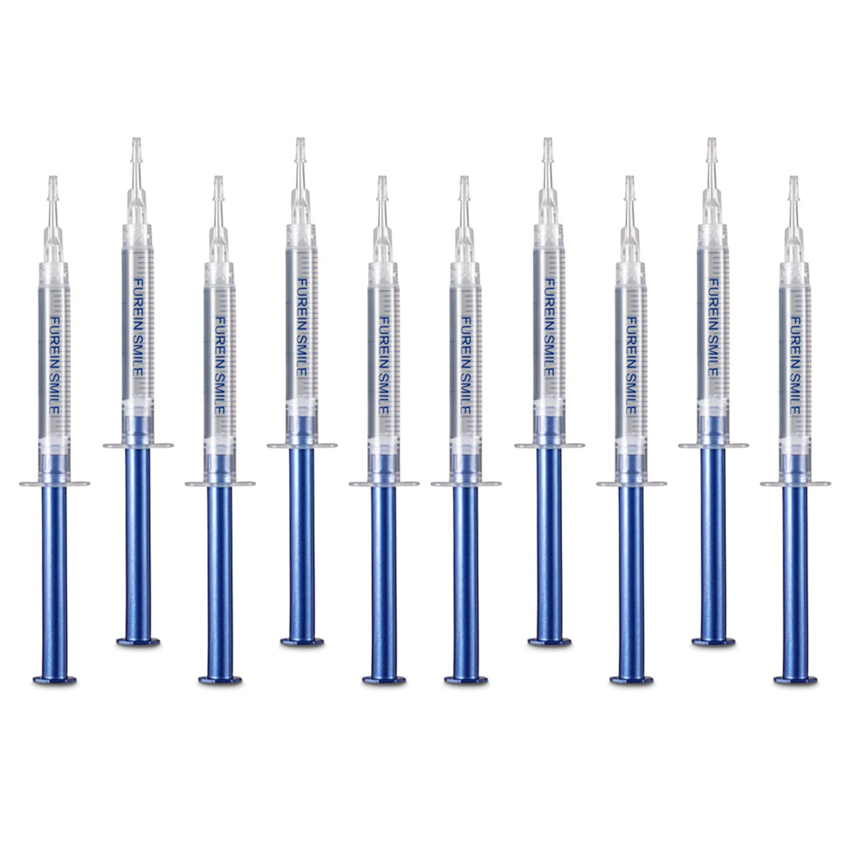 Box of teeth whitening gel refills 10-pack