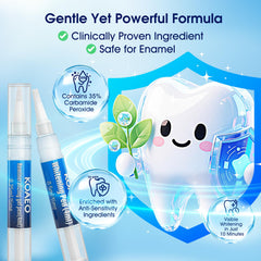 Whitening gel tubes labeled 35% carbamide peroxide
