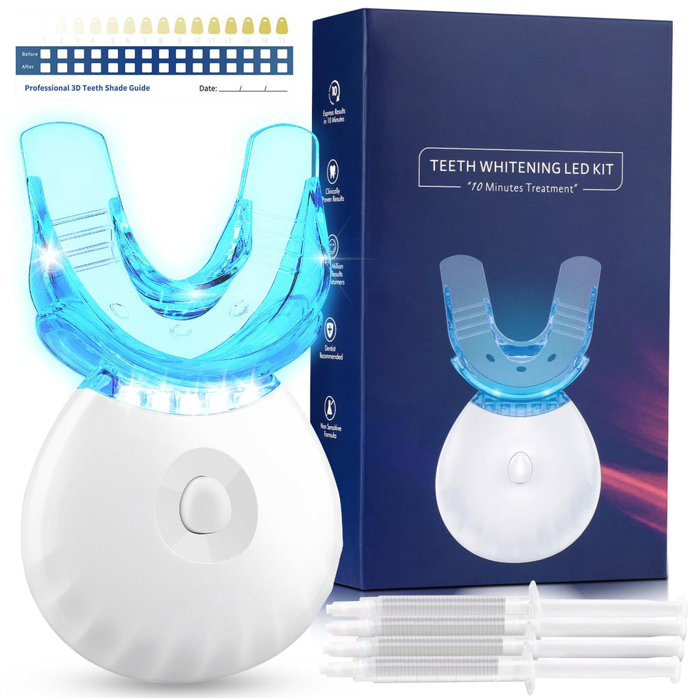 Front view of Teeth Whitening Kit with LED light