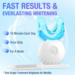 Usage demonstration of LED teeth whitening kit
