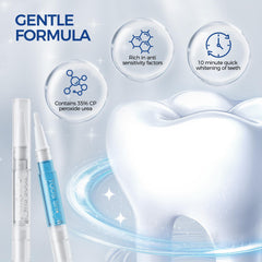 Four carbamide peroxide whitening pens included in the kit