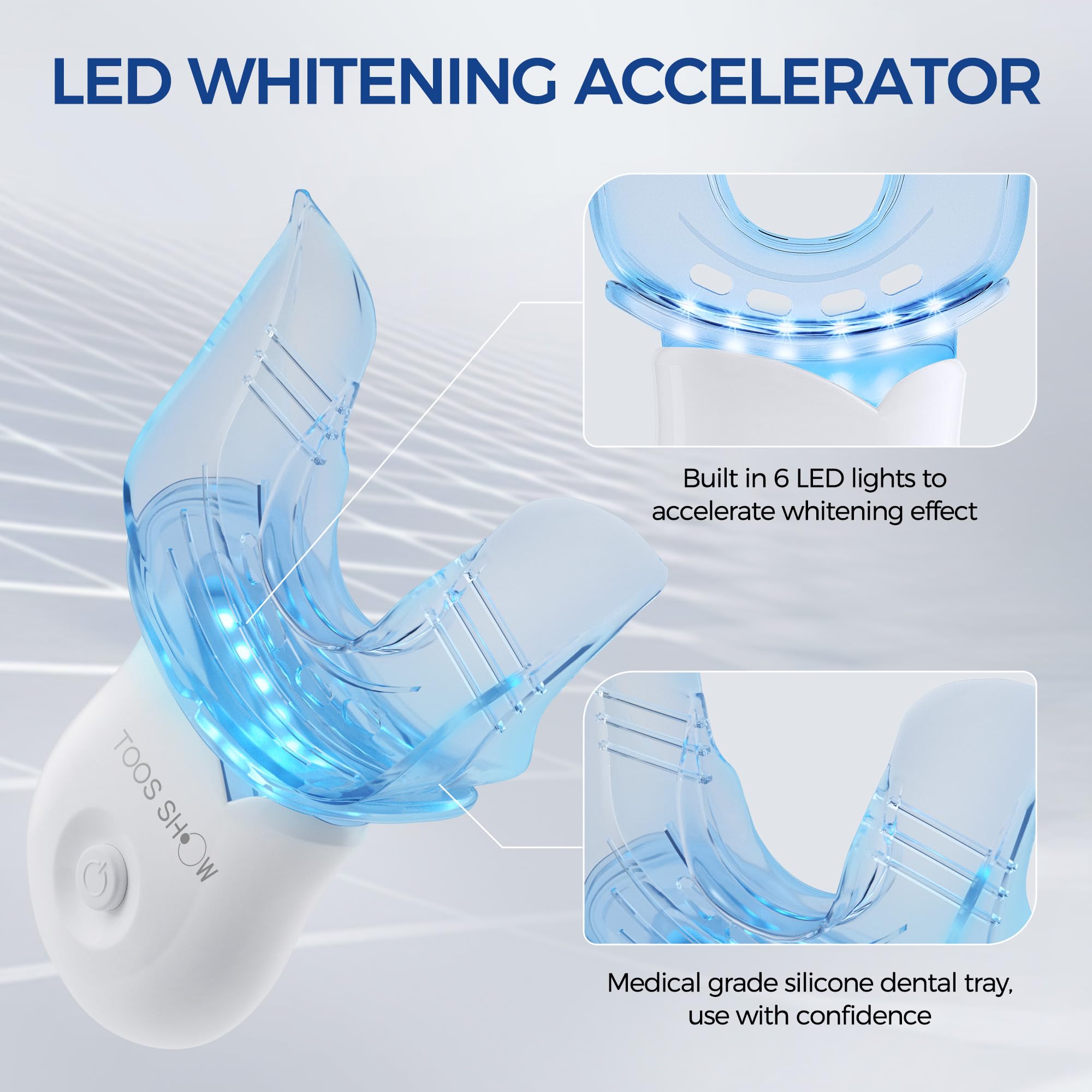 LED accelerator light used during whitening sessions