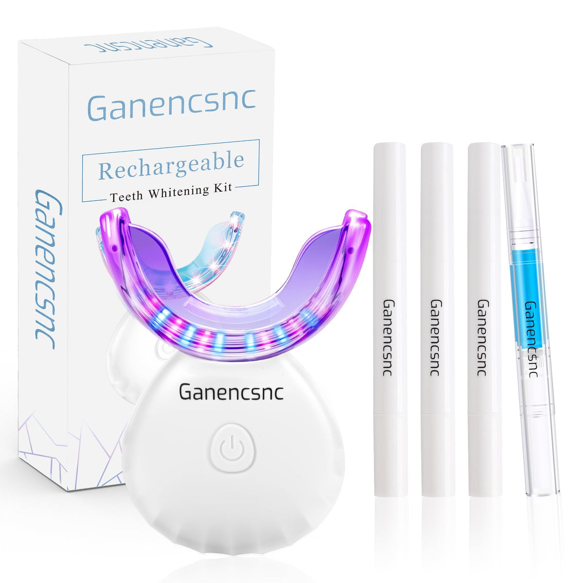 Teeth whitening kit for sensitive teeth with 32X LED light