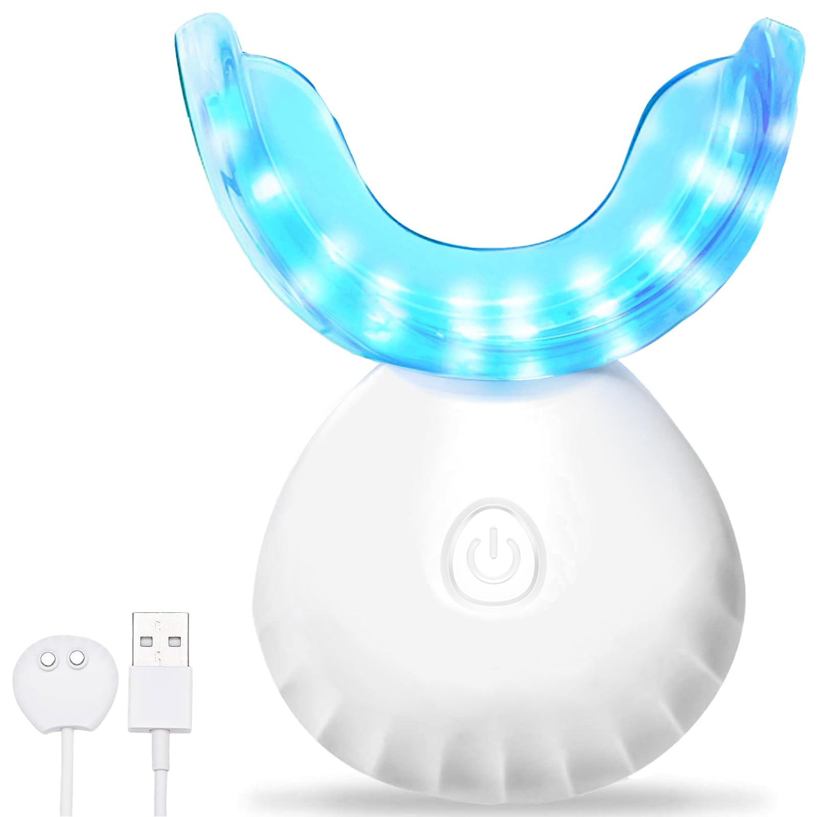 USB-powered blue LED teeth whitening light