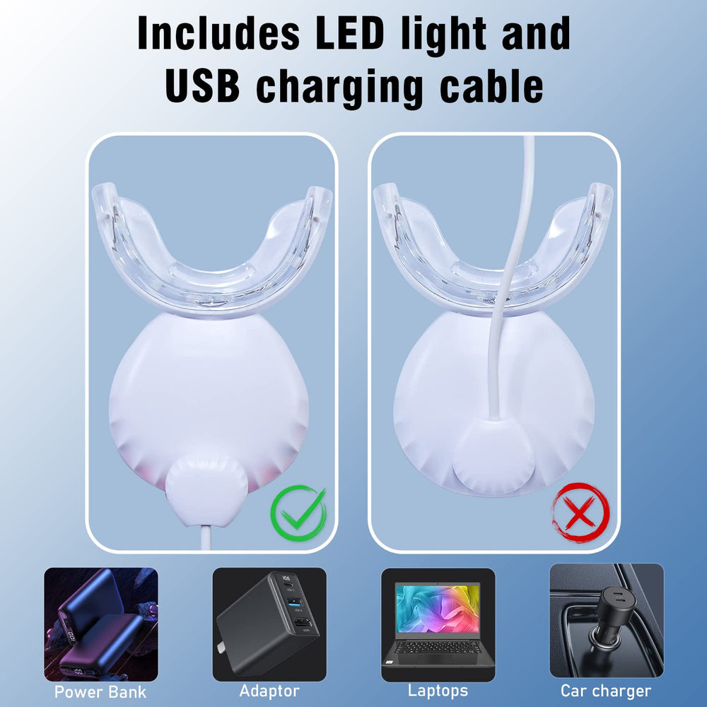 IPX7 waterproof whitening light with blue LED
