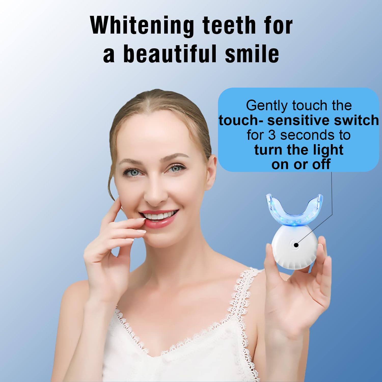 Wireless, lightweight design for home whitening