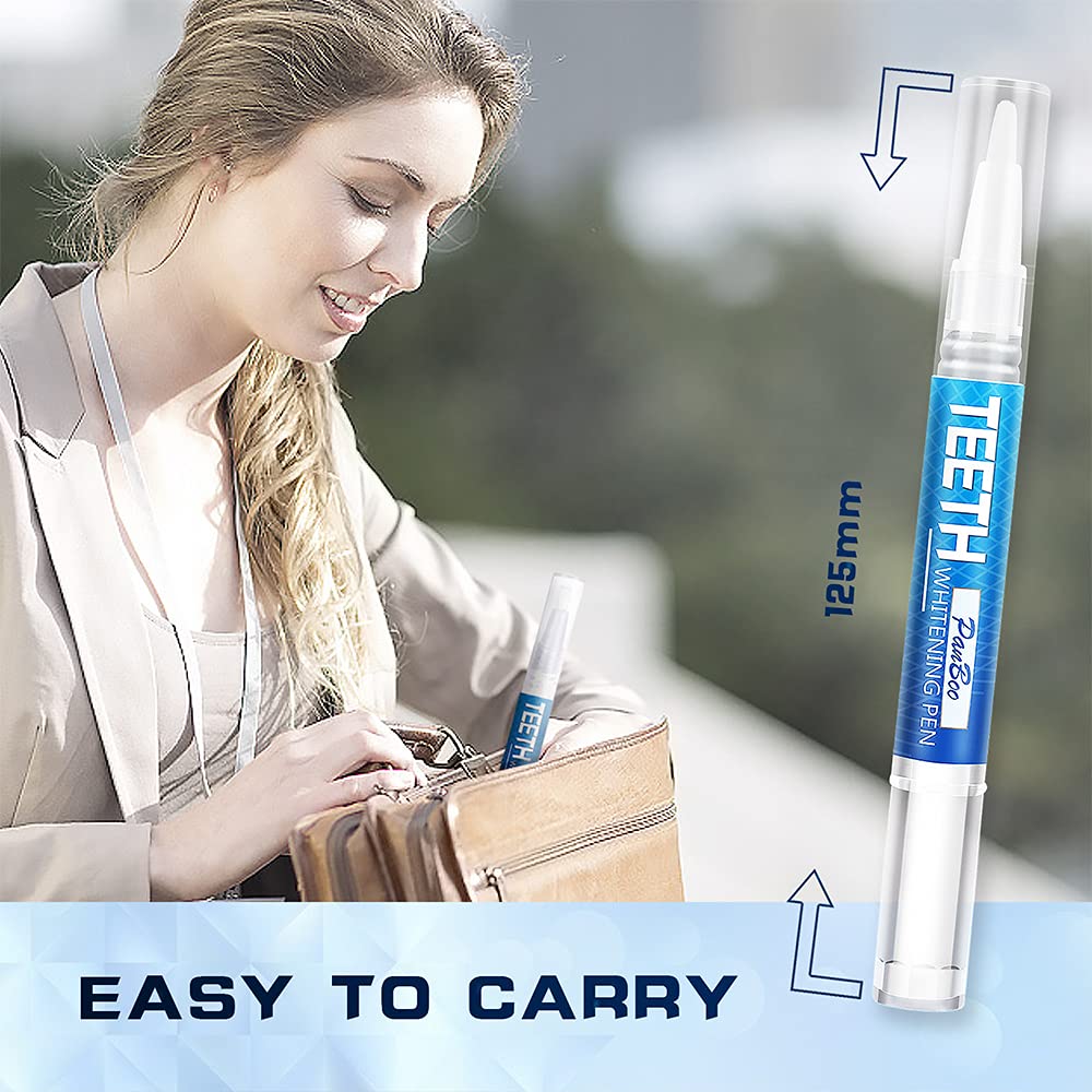 Product shot showing whitening pen with shade guide