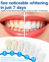Four-pack teeth whitening pen set, back view