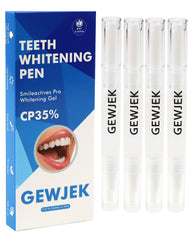 Four-pack teeth whitening pen set, front view