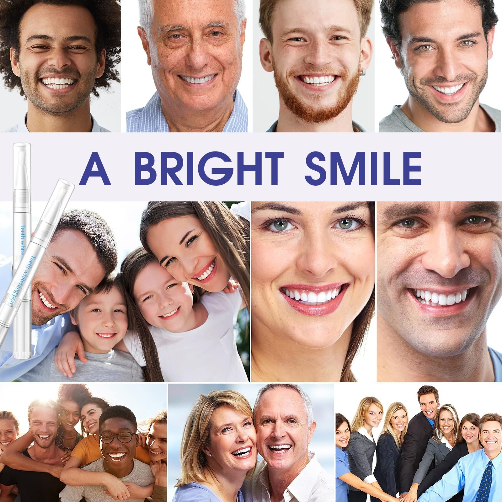 Before and after teeth whitening comparison