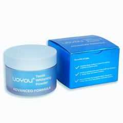 Travel-friendly whitening powder tin
