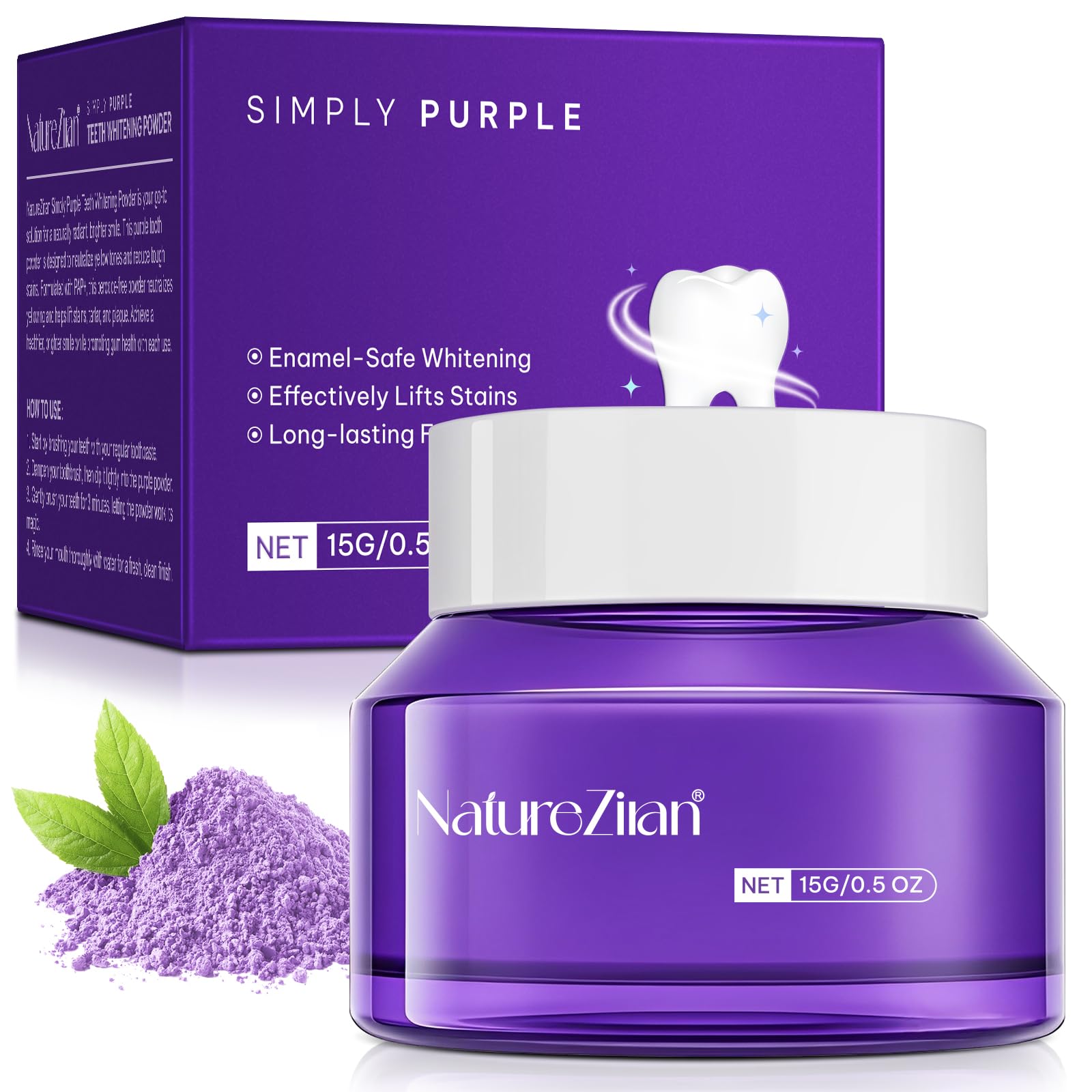 Teeth Whitening Powder 9g packaging front view