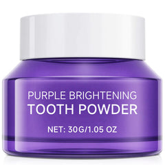Teeth whitening powder labeled enamel-safe