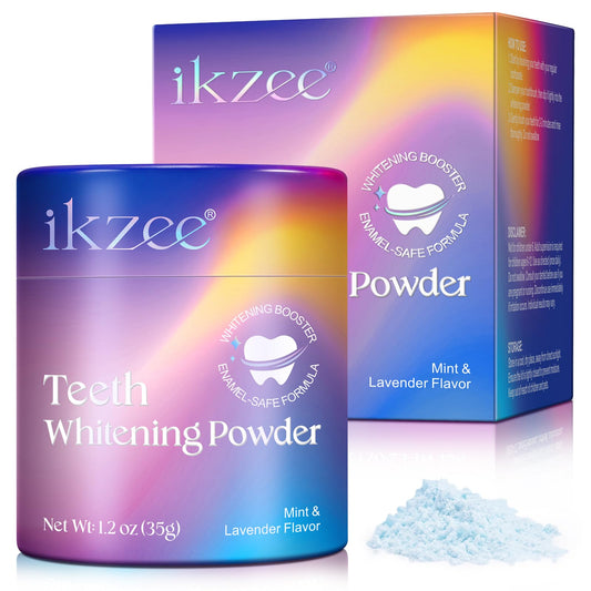 Shimmer Deluxe Teeth Whitening Powder packaging made from recycled paper