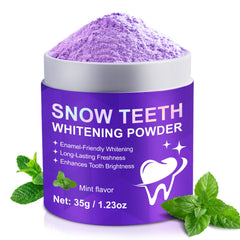 Snow Teeth Whitening Powder PAP+ formula bottle close-up