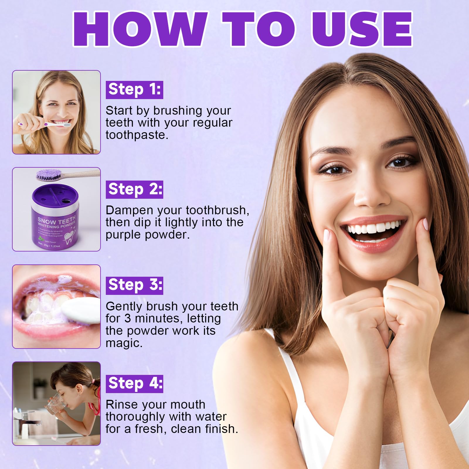 Gentle whitening for enamel health