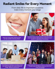 Natural peppermint scent for long-lasting fresh breath after whitening