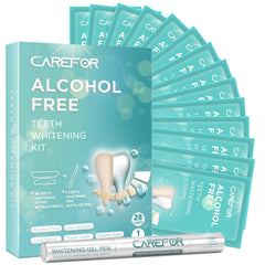 Front view of Teeth Whitening Strips 14 Treatments Kit with 28 strips