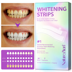 7-Day whitening strips kit for faster results