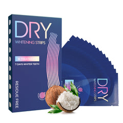 Coconut oil flavored teeth whitening strips box front