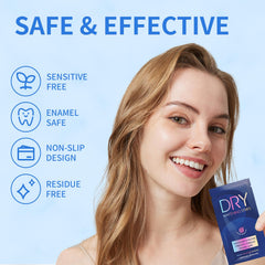 Shade guide included in whitening strips kit