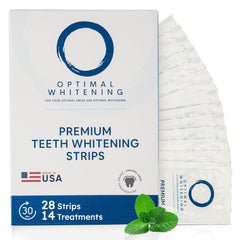 Teeth whitening strips for sensitive teeth product shot with 14-day kit